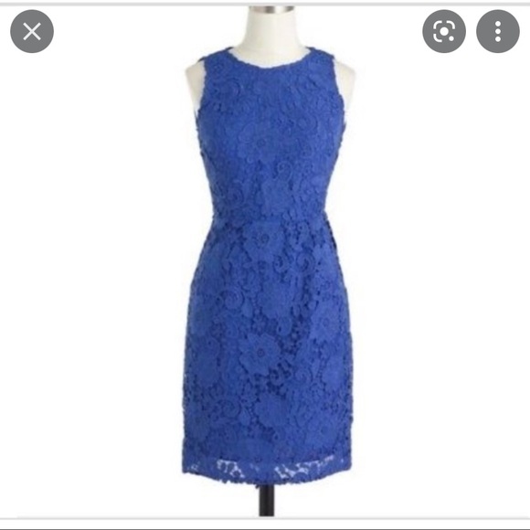 J Crew Blue floral dress - Picture 2 of 5